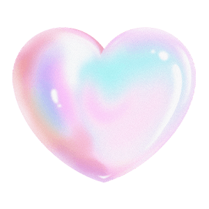 iridescent heart
